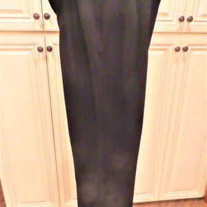 WORTHINGTON Stretch Women Dress Slack Pants Flat Front Straight Leg Black Sz 12